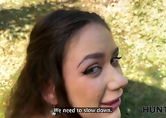 Hunt4k. aggressive outdoor porno with a plenty of of sperm between a teen and an older man