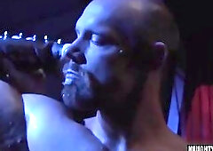 Muscle gay flip flop and anal cumshot