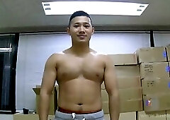 jack off in the back office