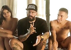 My lustful, nymphomaniac wife bangs me wildly without jealousy.