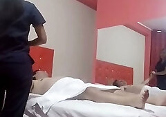 What a nice foot massage, body to body and penis to vagina, he massaged me so much that I ended up
