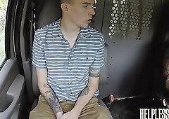 Young man receives loads of cum in mouth after anal