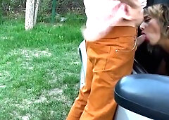 Primer dogging de mi esposa en parque público