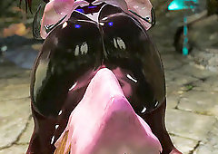 skyrim The estrus caught the spandex Taimanin 2