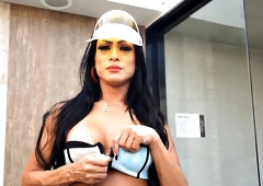 Transsexual beauty smashed in ass by a nasty fucker