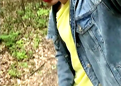 Scorching Man Jacking Phat Pink Cigar OUTDOORS