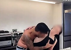 Hiroaki x Ryota fucking in the kitchen