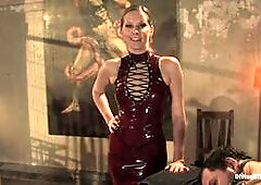 Two slaves for mistress on Christmas