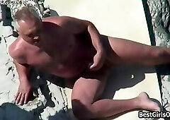 Kama Sutra Sex Horny Couple Nudist Beach Hidden Cam