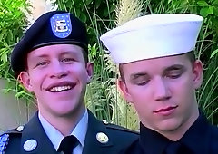 Army twunks in uniform are prepared for hard-core ravaging