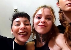 Lesbian foot fetish trio