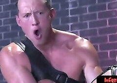 Otter taking clenched fist deep