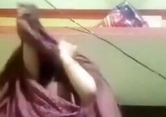 Gouthami reddy manthena removing dress & black sexy bra showing nude milky boobs