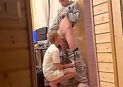 My Boyfriend Is Nearby While I Suck And Get Fucked By Another Guy