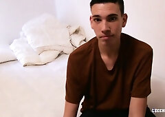 Submissive amateur with a hairy cock gets sodomized