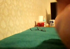 Highly Thin Naughty nineteen Yr elderly Preps his Dick to Give himself a Facial Cumshot