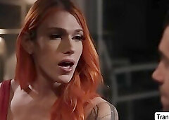 TS Aspen enjoys sucking dudes big boner