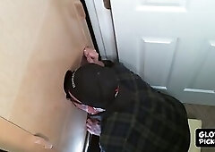 Naughty butt pirate found perfect glory hole schlong