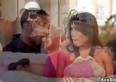 Ember leads her blindfolded BF Isiah into the bedroom, saying that she has a special birthday gift for him. It'sEmber's best friend, Lilly H