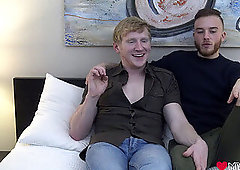 cool MTF Luke Hudson smashed by lovely ginger after interview