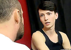 lad male orgasm flicks While riding that manhood, Benjamin blows his