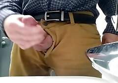 Lil' Beef Whistle Dad Fap At Work With Ample Jizz Glob two