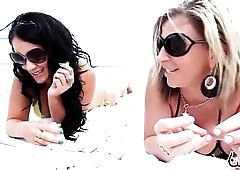 White Bikini Vixens Sara Jay & Miss Raquel Bang Nat Turnher BBC!