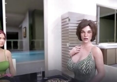 Busty mature American woman joins the fun with her big boobs and curves