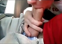 Cutie swallows a backseat load 2