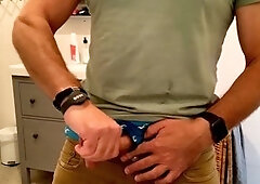 Wordy onanism session with cock ring and ball play featuring Tjenner