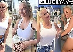 Rencounter The Gorgeous Blond Sienna Day In Barcelona