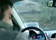 Shemale ladyboy anal fucked by a horny guys hard dick