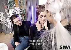 SWAP4K. A morning walk turned into an unforgettable 3some adventure