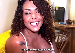 My Greatest Mate Entices My Bf And We Have A Insane Interracial Three-way Till He Ejaculates In Her Mouth, Its A Muddy And Desperate Vignette Straight