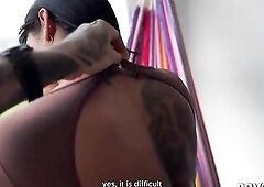 My girlfriend's roommate is a Colombian mother I'd like to fuck who bangs me with ass slam - POVLatinGirl