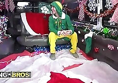 Bangbros - holiday currency has jessica aaren bouncing her melons for Tony Rubino’s goopy fuck bus finish