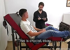 PSMTickling - Latin Hunk Arley Balls Tickled As a Guest Of The Stocks, Had His Dick Hard And Veiny