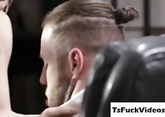 Tgirl Incredible Anus Fucking On The Table 0 - Lena Jade