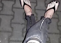 showing my feet in public