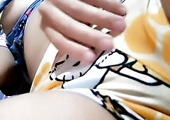 Home masturbation of a Latin chick angel