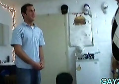 Shy client gets gay pleasure