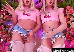 live intense trans dick play