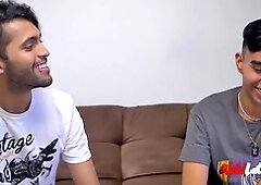 Young Latin Sebas Cruz covers Camilo Brown's face in cum for hungry Latinos