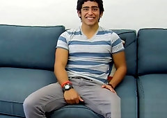 Uncut Latino Jacks his Junk