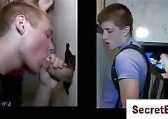 Gay straight amateur gloryhole blowjob