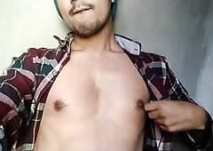 Intense masturbation session with loud moaning, dirty talk, and a massive cumshot