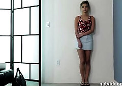 Slutty Rich Girl Takes Creampie Trying To Get Her First Job