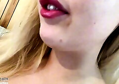 Concupiscent Golden-haired Impure Talks Previous to That babe Makes Herself Cum All Over Her Worn Pants - The Panty Bank