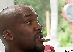 Cheerleader TBabe gets bang by a BBC