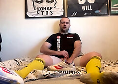 Wank And Cum In Soccer Socks And Cleats